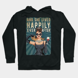 And She Lived Happily Ever After Cats love Hoodie